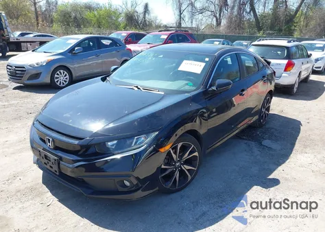 2019 Honda Civic Sport z USA, uszkodzony, nr VIN 2HGFC2F89KH569861